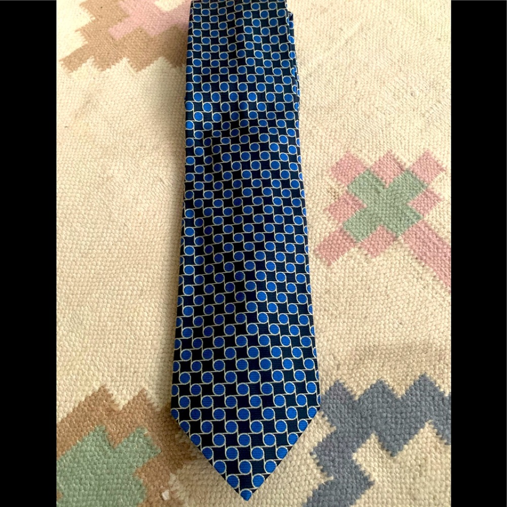 Michelsons Navy/Blue Silk Tie (London)